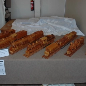 Wooden trains table