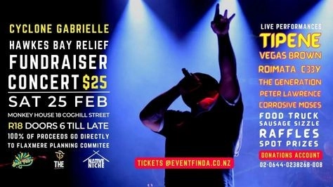Tipene Music & Beat Fairy Cyclone Gabrielle Relief Concert